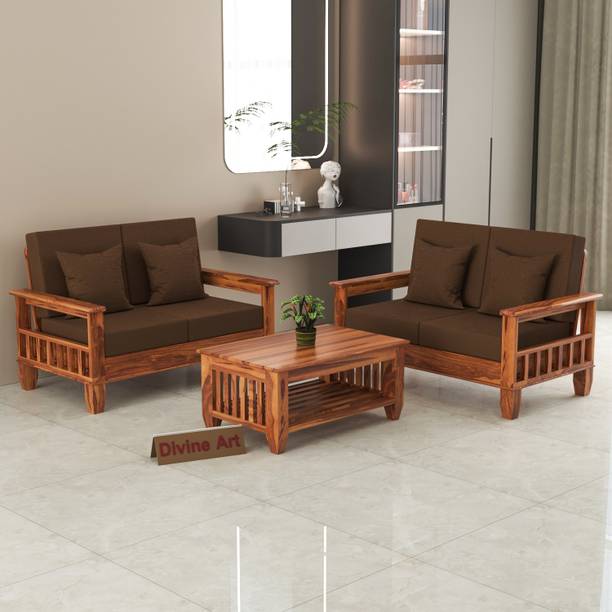 DOKRI 4 Seater Sofa Set For Living, Waiting Room/ Office Fabric 2 + 2 Sofa Set