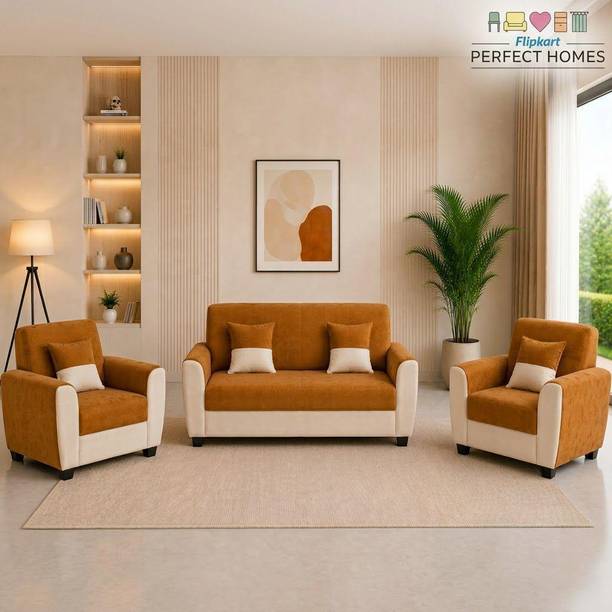 Flipkart Perfect Homes Century Velvet Fabric 2 + 1 + 1 Sofa Set