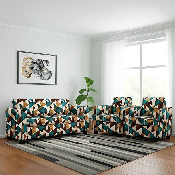 Kendalwood Furniture fabric sofa set | fabric sofa set 5 seater | sofa set for living room Fabric 3 + 1 + 1 Sofa Set