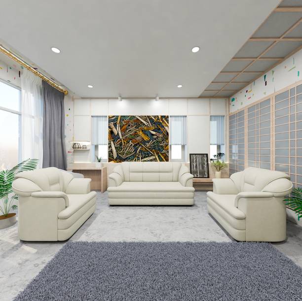 Sekar Lifestyle Butterfly Series Fabric 3 + 1 + 1 Sofa Set