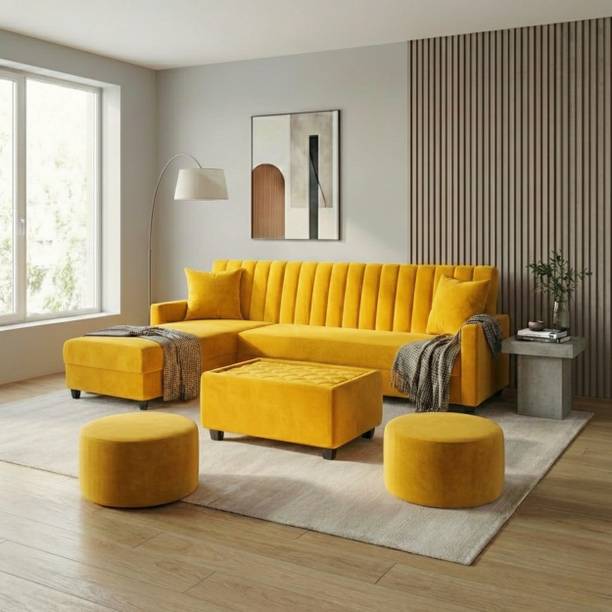 WAKESURE Fabric 3 + 2 + 2 + 1 Sofa Set