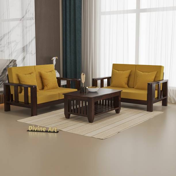 Divine Arts 4 Seater Sofa For Living, Waiting Room/ Office Fabric Fabric 2 + 2 Sofa Set