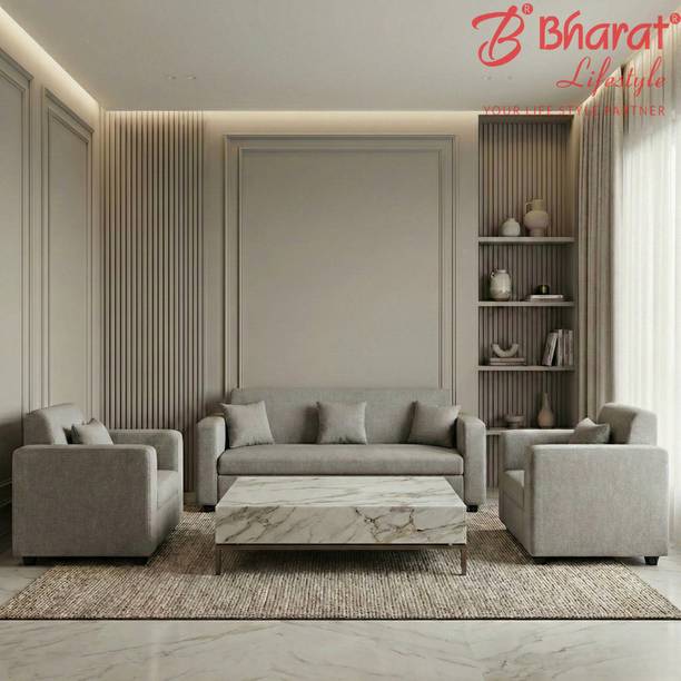 Bharat Lifestyle Lexus Fabric 3 + 1 + 1 Sofa Set
