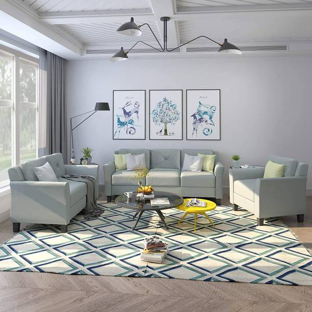 Comfort Couch Reva 6 Seater Sofa Set for Living Room Fabric 3 + 2 + 1 Sofa Set