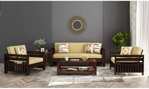 marutiwood Fabric 3 + 1 + 1 Sofa Set
