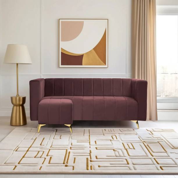 Seventh Heaven Tokyo Icon 4 Seater Sofa, Extra Spacious, Plush Suede Fabric: Fabric 4 Seater  Sofa