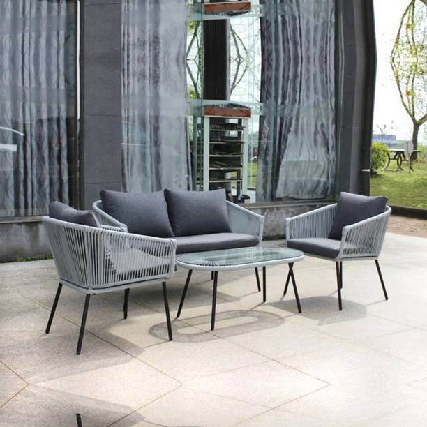 DEVOKO Fabric 2 + 1 + 1 Sofa Set