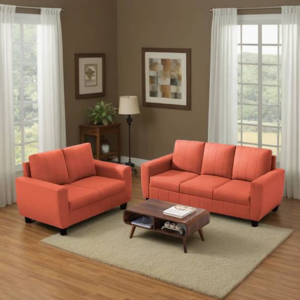 ROSLER WOODWORK Fabric 3+2 Five Seater Sofa Set For Living Room. Fabric 3 + 2 Sofa Set