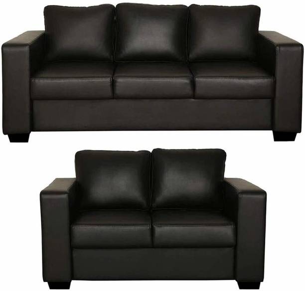 Taash Leatherette 3 + 2 Sofa Set