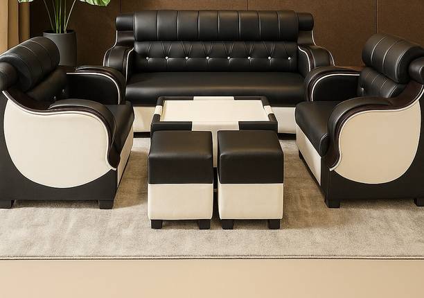 HOMIFY S53 no Leather 3 + 1 + 1 Sofa Set