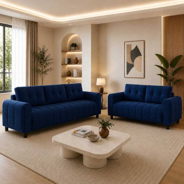 RM HOME Kepler Ultimate Luxe Elite Premium Designer Upholstery Fabric 3 + 2 Sofa Set