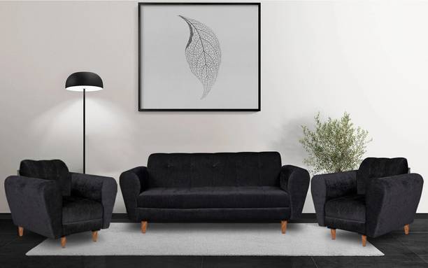 Seventh Heaven Milan, Chenille Molfino Fabric Fabric 3 + 1 + 1 Sofa Set