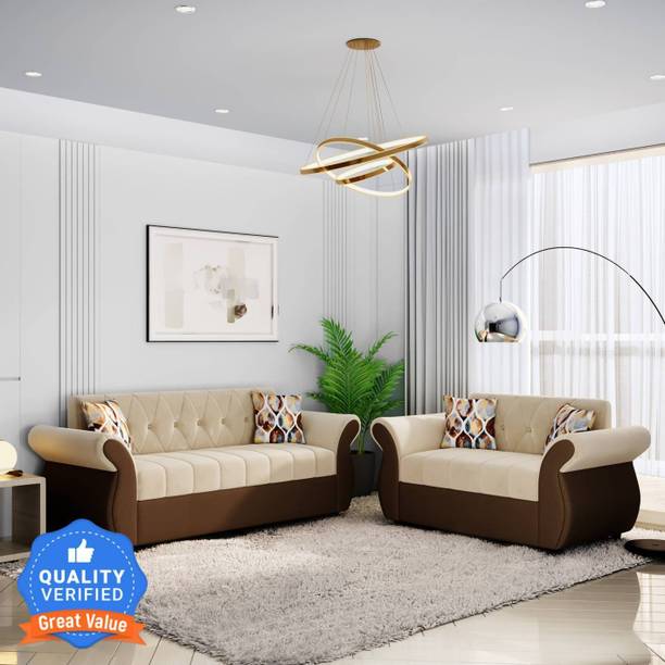 Deuba Fabric 3 + 2 Sofa Set