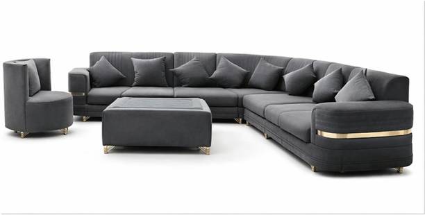 TheWoodFarm Fabric 3 + 2 + 2 Sofa Set