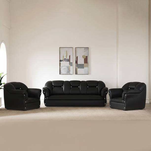 Flipkart Perfect Homes BELLA Leatherette 3 + 1 + 1 Sofa Set