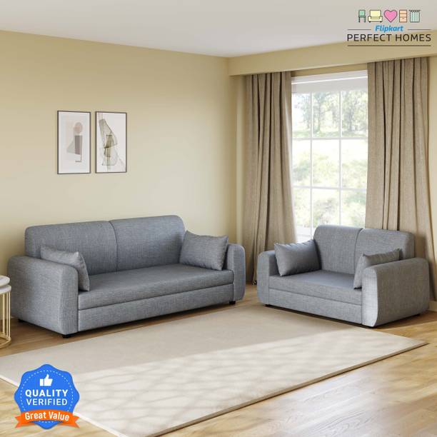 Flipkart Perfect Homes Pebble Stylish Look Soft Texture Luxury for Living Room Fabric 3 + 2 Sofa Set