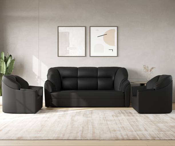 WESTIDO Cyrus Leatherette 3 + 1 + 1 Sofa Set
