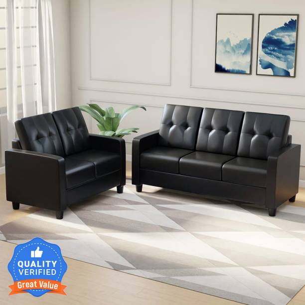 Flipkart Perfect Homes Bruny Leatherette 3 + 2 Sofa Set