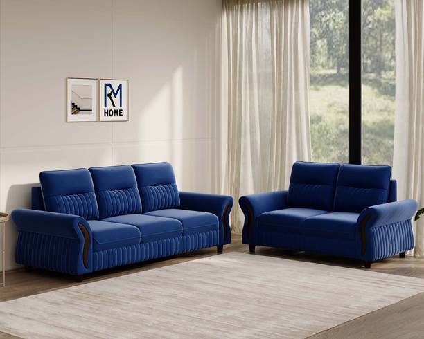 RM HOME Berlin Premium Modern Luxury Living Room Sofa Fabric 3 + 2 Sofa Set