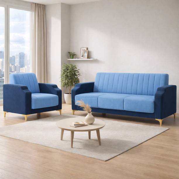 RECLINEX INDIA Stark Fabric 3 + 1 Sofa Set