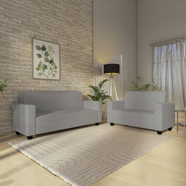 Wakeup India Cuddlr Pocket Spring Cushion Fabric 3 + 2 Sofa Set