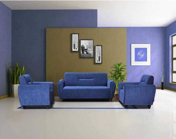 TAASHPLUS Fabric 3 + 1 + 1 Sofa Set