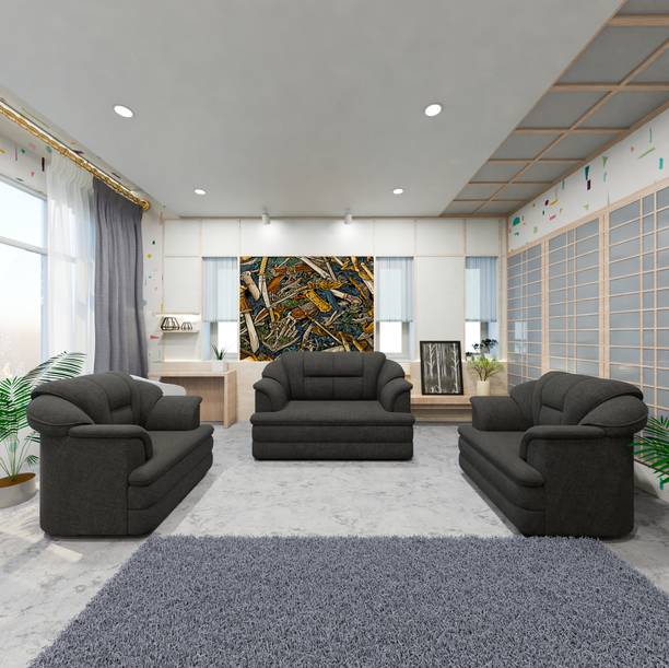 Sekar Lifestyle Butterfly Series Fabric 2 + 1 + 1 Sofa Set