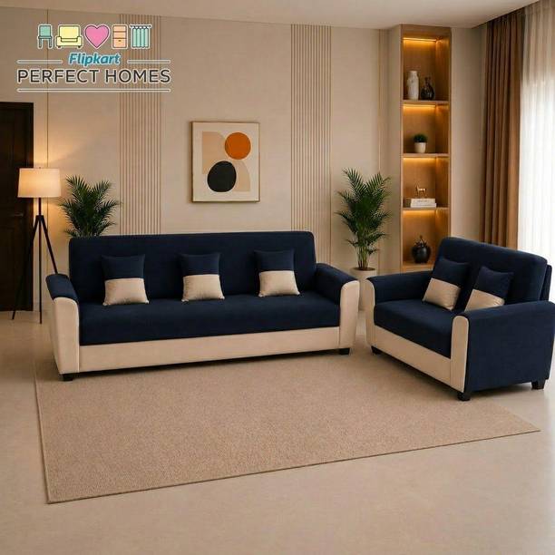 Flipkart Perfect Homes Century Velvet Fabric 3 + 2 Sofa Set