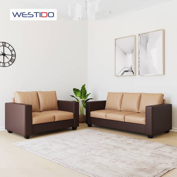 WESTIDO Orlando Leatherette 3 + 2 Sofa Set