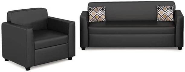 Taash Leatherette 3 + 1 Sofa Set