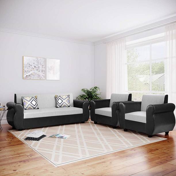 gnanitha Leather 3 + 1 + 1 Sofa Set