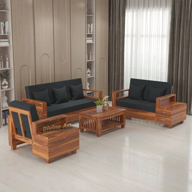 DOKRI Fabric 3 + 2 + 1 Sofa Set