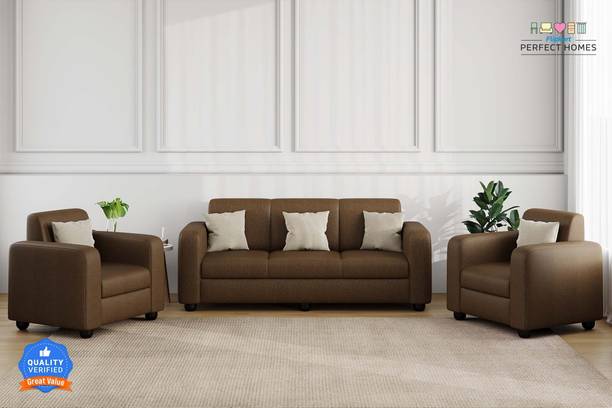 Flipkart Perfect Homes Burano Fabric 3 + 1 + 1 Sofa Set