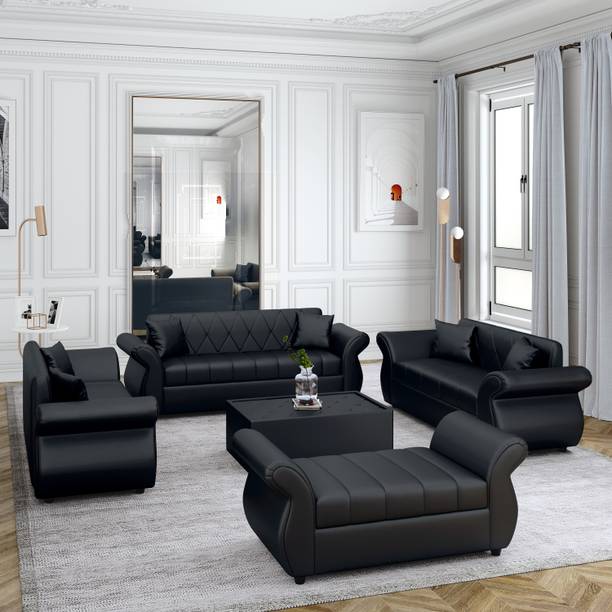 Bharat Lifestyle Alina Leatherette Leatherette 3 + 3 + 2 + 2 Sofa Set