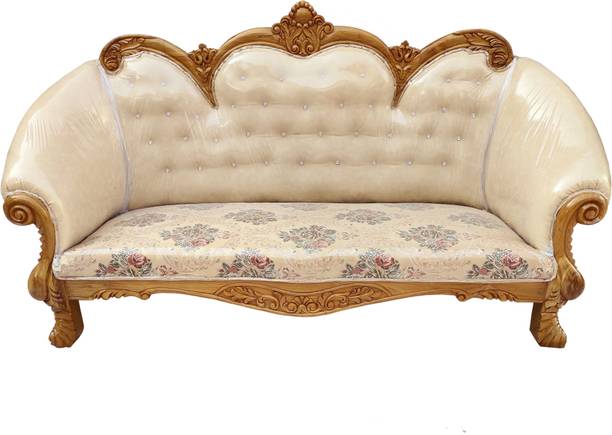 W.S.HANDICRAFTS Fabric 3 Seater  Sofa