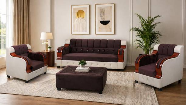 Sheijin REGAL TUFTED SOFA Fabric 3 + 2 Sofa Set