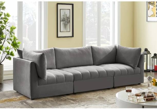 Apostate Enedina 3 Seater Sofa For Living Room Fabric 2 + 1 Sofa Set