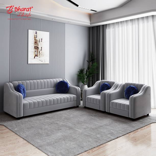 Bharat Lifestyle Jack Fabric 3 + 1 + 1 Sofa Set