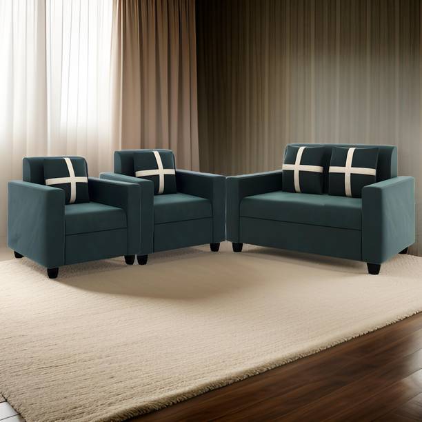Craftjar Fabric 2 + 1 + 1 Sofa Set