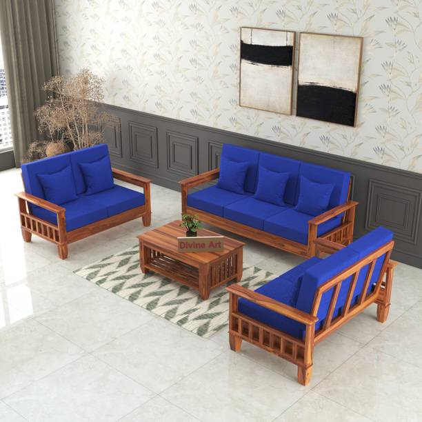 DOKRI 7 Seater Sofa Set For Living, Waiting Room/ Office Fabric 3 + 2 + 2 Sofa Set
