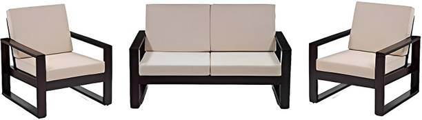 Douceur Furnitures Solid Sheesham Wood 2+1+1 Four Seater Sofa For Living Room, Cafe, Office Fabric 2 + 1 + 1 Sofa Set