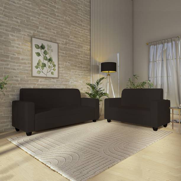 Wakeup India Cuddlr Pocket Spring Cushion Fabric 3 + 2 Sofa Set