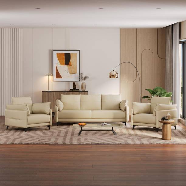 Wakefit Komodo Leatherette 3 + 2 + 1 Sofa Set
