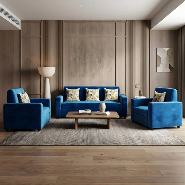 Bharat Lifestyle Desy Fabric 3 + 1 + 1 Sofa Set