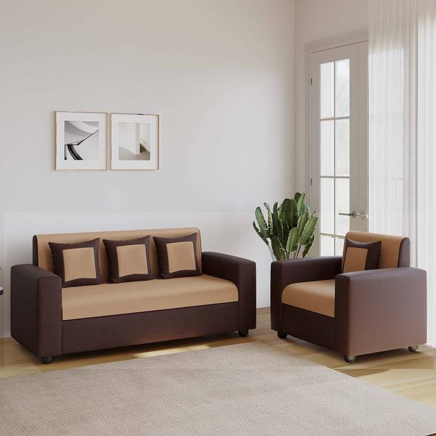WESTIDO Emporio Fabric 3 + 1 Sofa Set