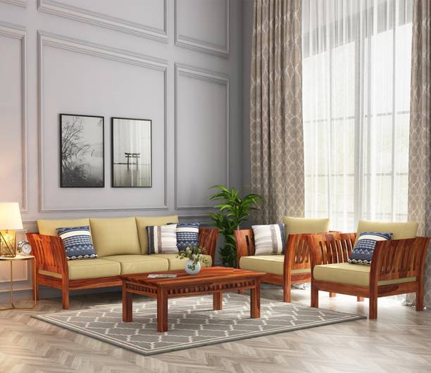 Bhagwant ZEFIRO Fabric 3 + 1 + 1 Sofa Set