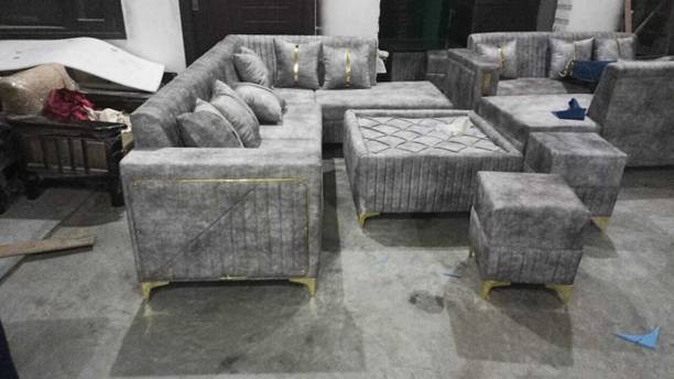 Zainu Fabric 3 + 1 + 1 Sofa Set