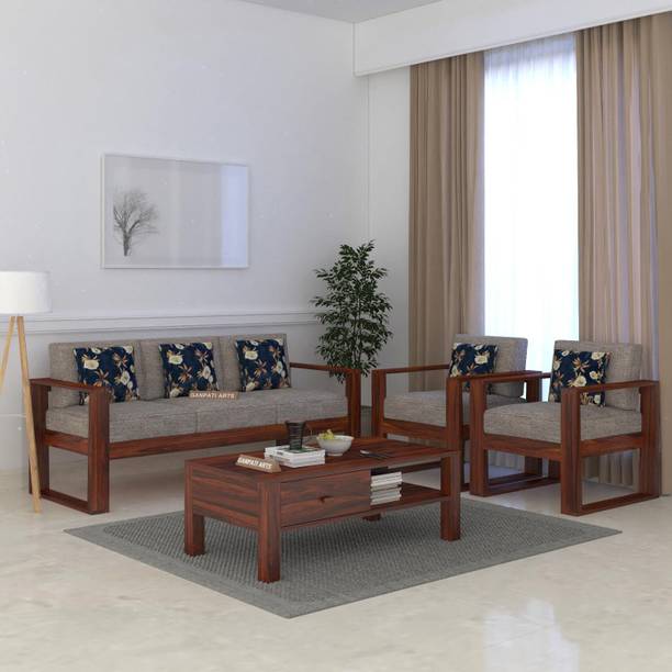 Ganpati Arts Fabric 3 + 1 + 1 Sofa Set