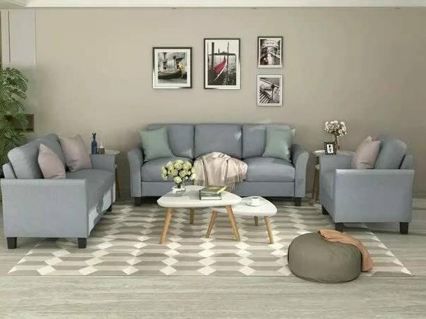 Comfort Couch Bruno 6 Seater 3+2+1 Sofa Set for Living Room Fabric 3 + 2 + 1 Sofa Set
