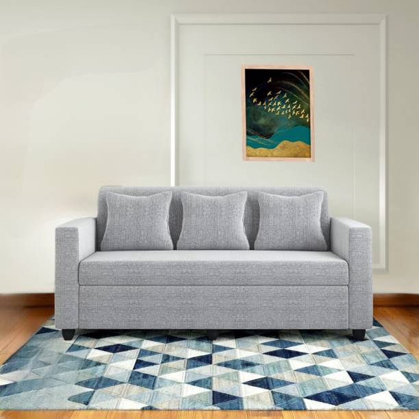Statix Enterprises STATIX Casacomfort Tropico 3 Seater Fabric Sofa Set for Living Room Leather 2 + 1 Sofa Set